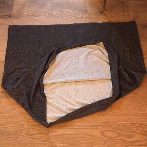 Reversible Black and Gray Blanket Scarf